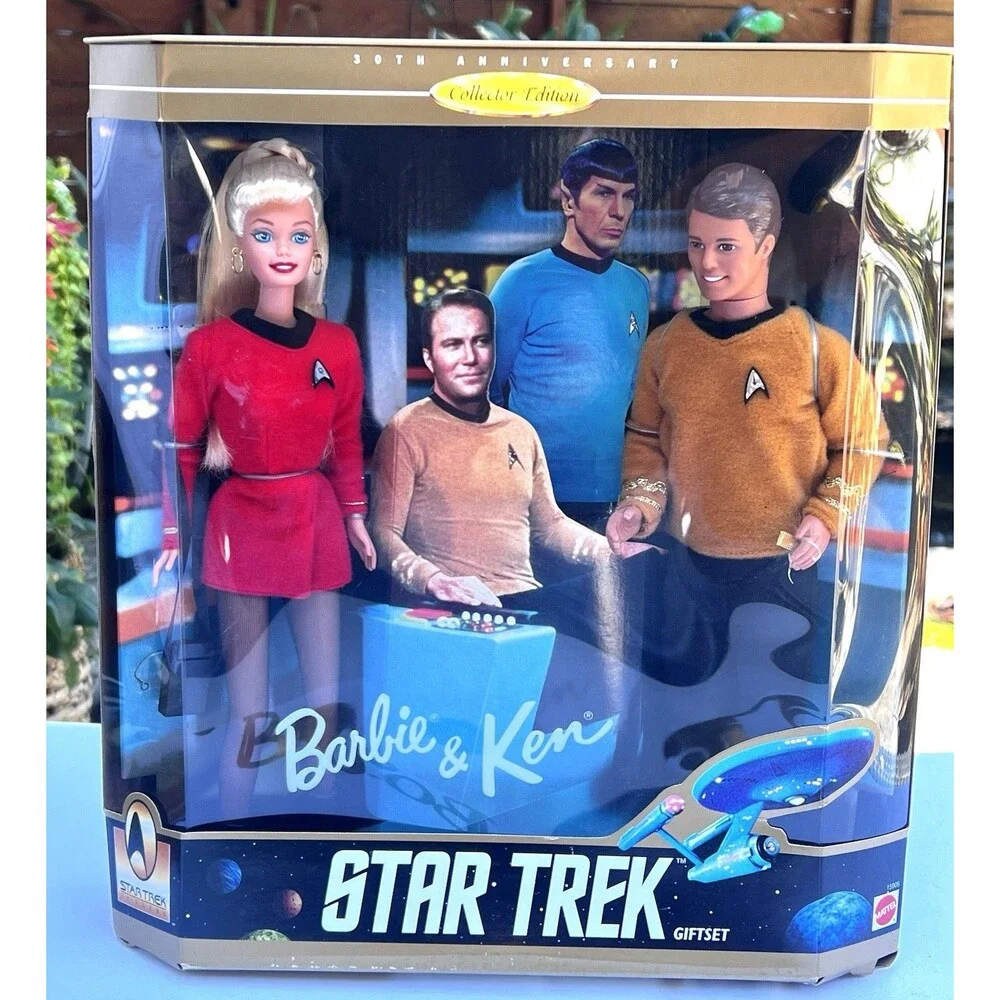 VTG 1996  Star Trek Barbie & Ken 30th Anniversary collector Editions Doll Set